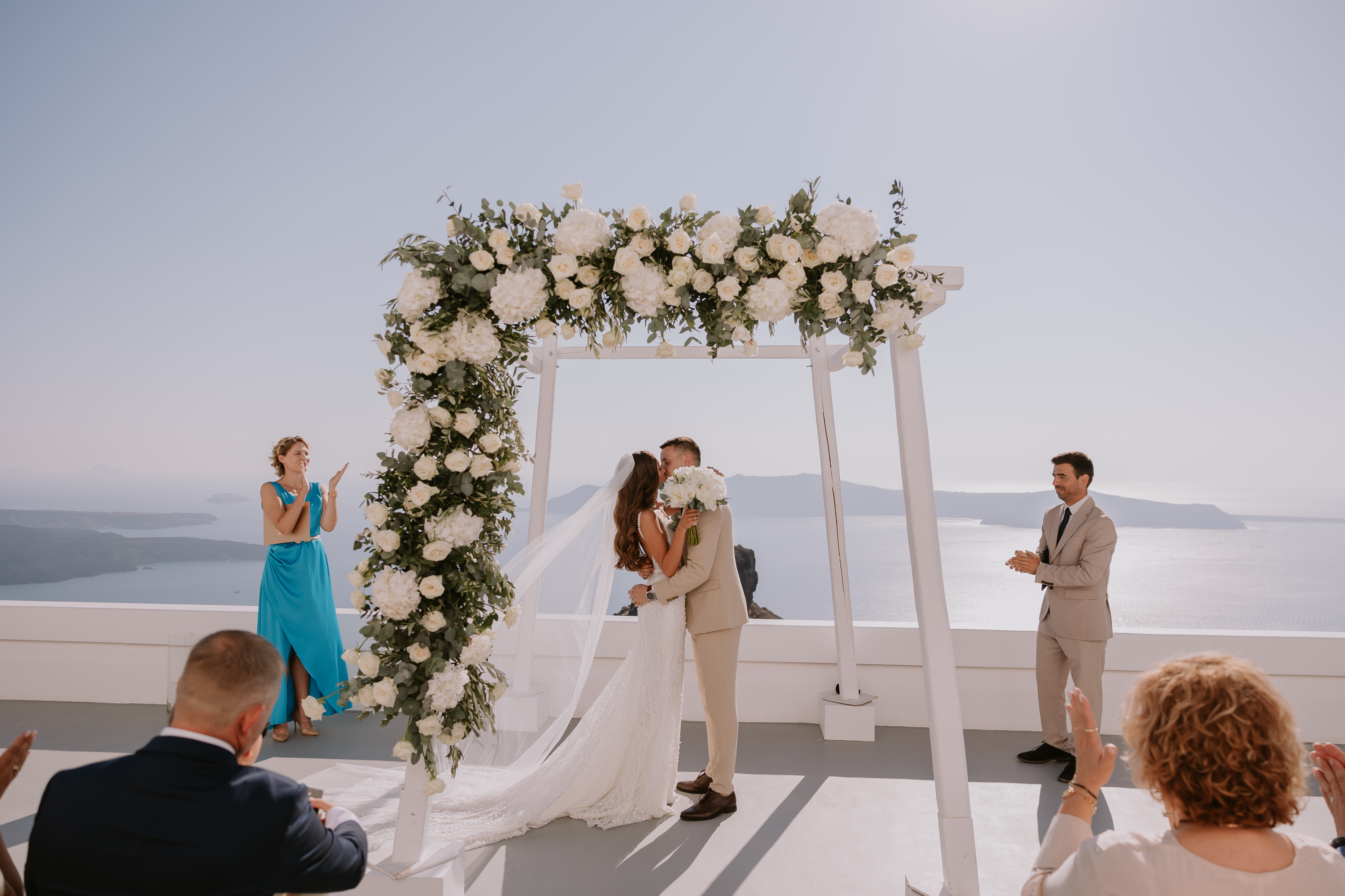 Wedding celebrant in Greece for an international couple