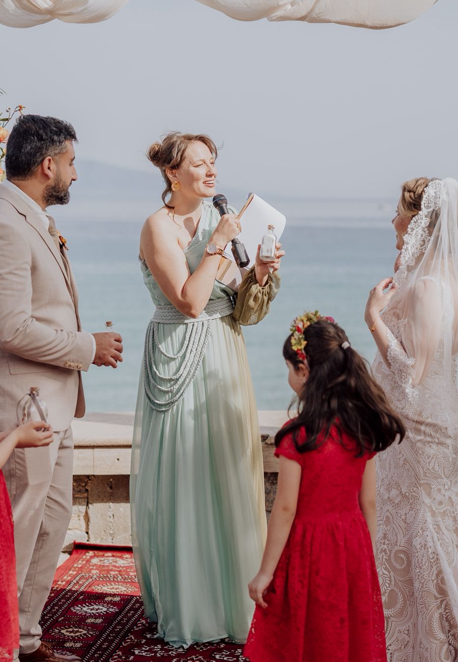 Wedding ceremony in English in Kavala, Greece